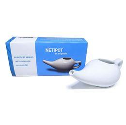 Ayurveda Health Neti pot aardewerk wit 1 Stuks