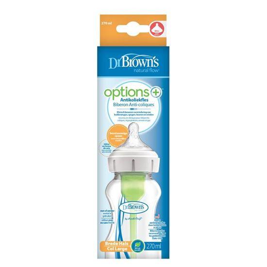 Dr Brown's Options+ brede halsfles 270 ml 1 Stuks