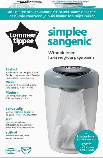 Tommee Tippee Simplee sangenic tub grey 1 Stuks