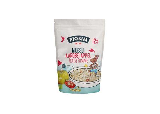 Biobim Muesli aardbei appel 12+ maanden bio 150 Gram