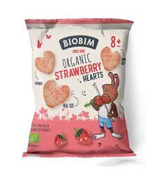 Biobim Strawberry hearts 8+ maanden bio 20 Gram