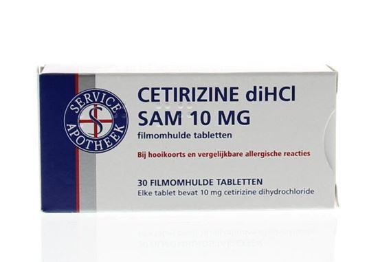 Service Apotheek Cetirizine 10 mg DICHL 30 Tabletten