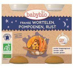 Babybio Wortel pompoen rijst 200 gram bio 2 Stuks