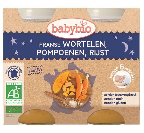 Babybio Wortel pompoen rijst 200 gram bio 2 Stuks