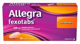 Allegra Fexotabs hooikoortstabletten 10 Tabletten