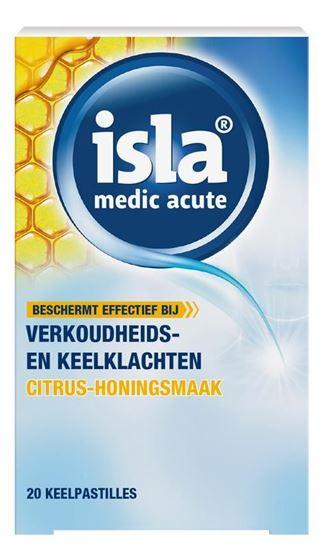 Isla Medic acute citrus honing keelpastilles 20 Stuks