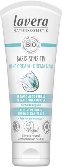 Lavera Basis Sensitiv handcreme hand cream EN-IT 75 Milliliter