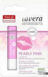 Lavera Lippenbalsem lip balm pearly pink EN-FR-IT-DE 4 Gram