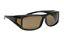 Haga Eyewear Zonnebril overzetbril bruin polariserend 1 Stuks