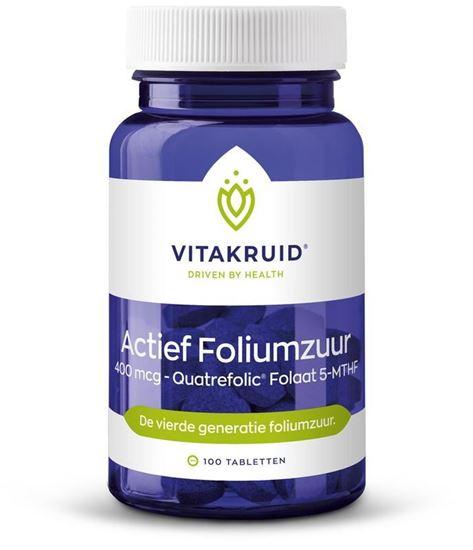 Vitakruid Actief foliumzuur 400 mcg 100 Tabletten