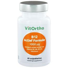 Vitortho B12 Actief formule 1000 mcg 60 Zuigtabletten