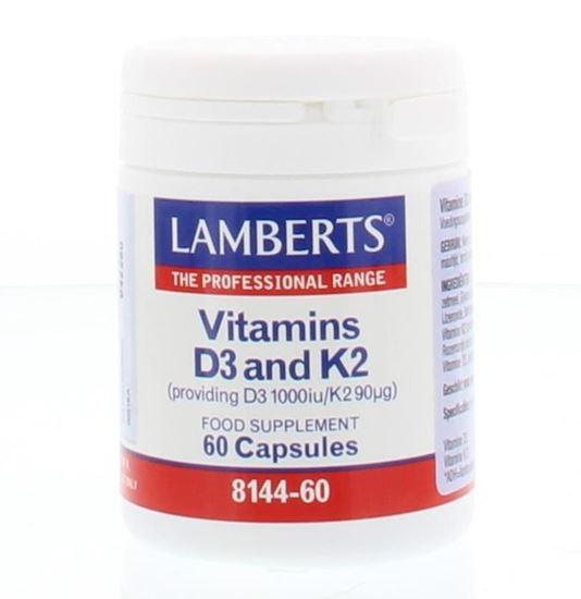 Lamberts Vitamine D3 25 mcg + K2 90 mcg 60 Capsules