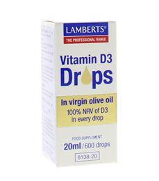 Lamberts Vitamine D3 druppels 20 Milliliter