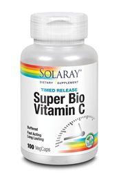 Solaray Vitamine C 500 mg time release 100 Vegetarische capsules