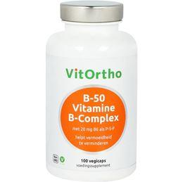 Vitortho B-50 Vitamine B-complex 100 Vegetarische capsules