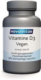 Nova Vitae Vitamine D3 1000IE 25 mcg vegan 360 Vegetarische capsules