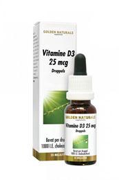 Golden Naturals Vitamine D3 25 mcg druppels 20 Milliliter