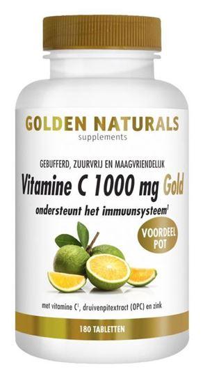 Golden Naturals Vitamine C1000 mg gold vegan 180 Tabletten