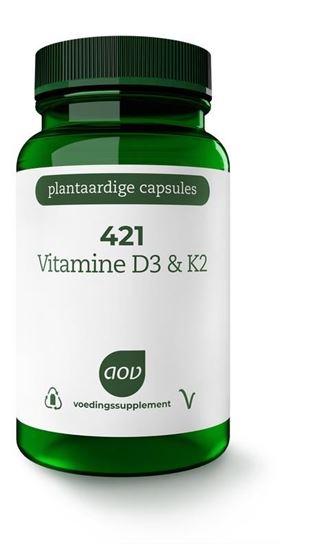 AOV 421 Vitamine D3 & K2 60 Vegetarische capsules