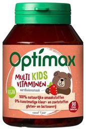 Optimax Kinder multi aardbei 90 Kauwtabletten