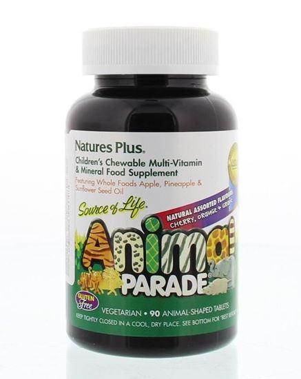 Natures Plus Animal parade multi gemengd fruit 90 Kauwtabletten