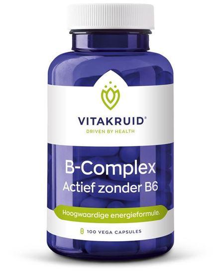 Vitakruid B-Complex actief zonder B6 100 Vegetarische capsules