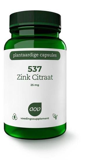 AOV 537 Zink citraat 25 mg 90 Vegetarische capsules