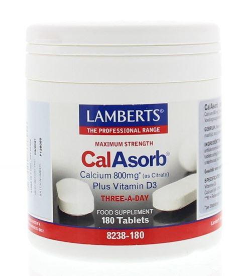 Lamberts CalAsorb (calcium citraat) & Vitamine D3 180 Tabletten