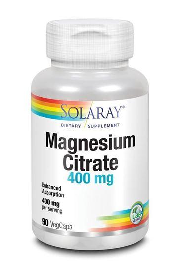 Solaray Magnesium citraat 400 mg 90 Vegetarische capsules