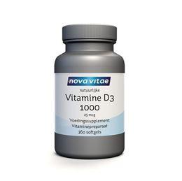 Nova Vitae Vitamine D3 1000 25 mcg 360 Softgels