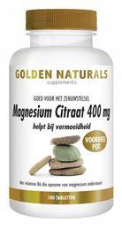 Golden Naturals Magnesium citraat 400 mg 180 Tabletten