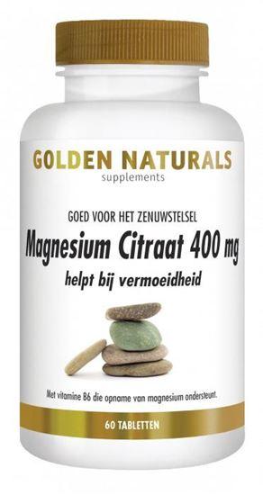 Golden Naturals Magnesium citraat 400 mg 60 Tabletten