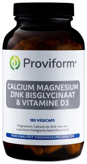 Proviform Calcium magnesium zink bisglycinaat & D3 180 Vegetarische capsules