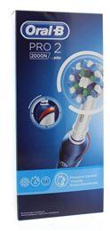 Oral B Cross action PRO2000 blue electrische tandenborste 1 Stuks