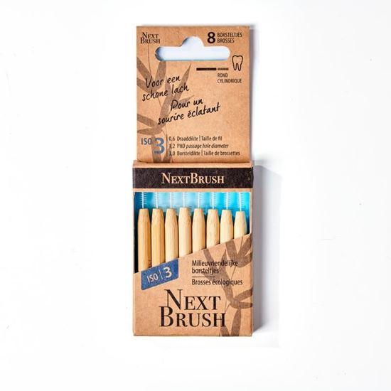 Nextbrush Bamboe interdentale ragers ISO 3 8 Stuks