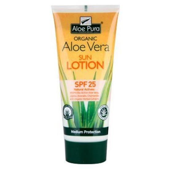 Optima Aloe pura organic aloe vera zonnelotion SPF25 200 Milliliter