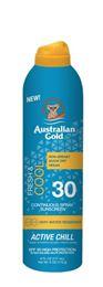 Australian Gold Fresh & cool active chill continuous spray SPF30 177 Milliliter