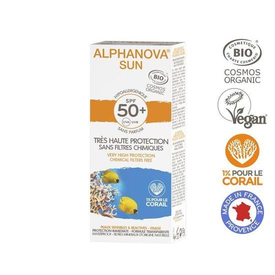 Alphanova Sun Sun creme SPF50 bij zonne-allergie en waterproof 50 Gram