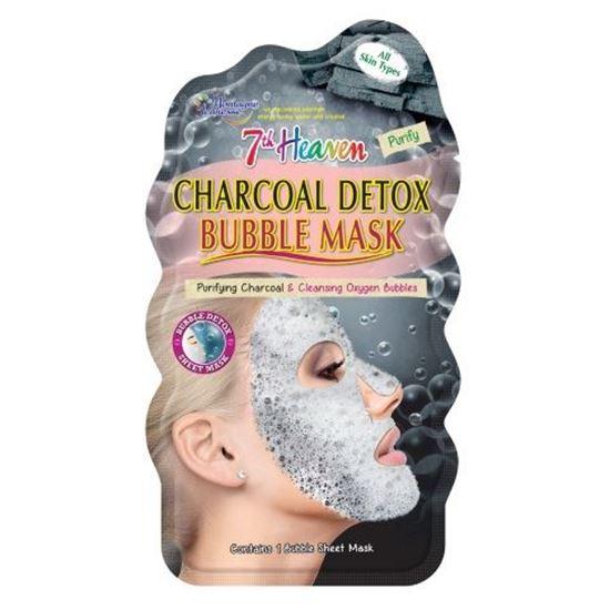 Montagne 7th Heaven face mask charcoal detox bubble sheet 1 Stuks