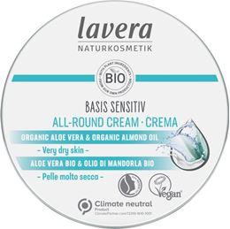 Lavera Basis Sensitiv all-round creme cream EN-IT 150 Milliliter