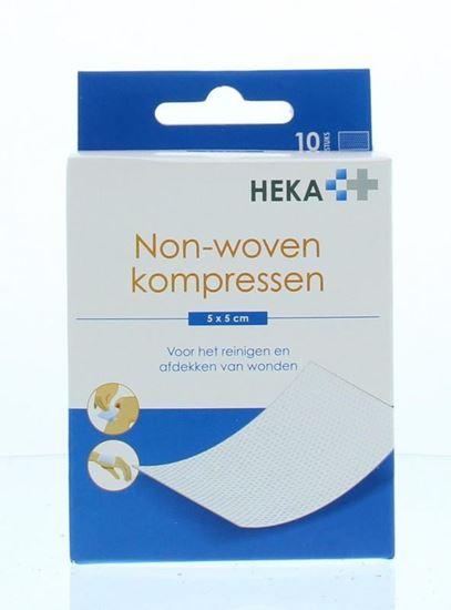 Heka Kompres non-woven 5 x 5 cm steriel 10 Stuks