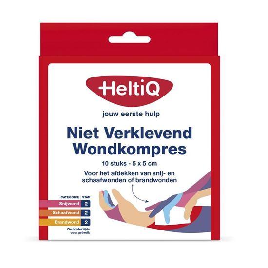 Heltiq Wondkompres 5 x 5 niet verklevend 10 Stuks