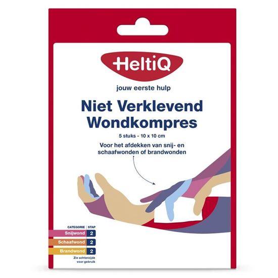 Heltiq Niet verklevend wondkompres 10 x 10 cm 5 Stuks