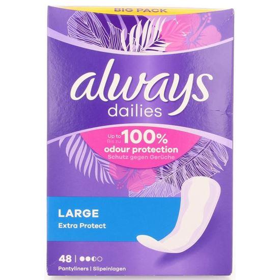 Always Inlegkruisjes extra protect large bigpack 48 Stuks