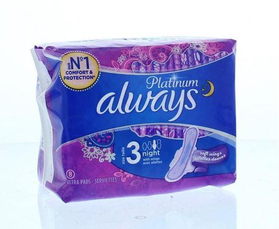 Always Maandverband platinum ultra night 8 Stuks