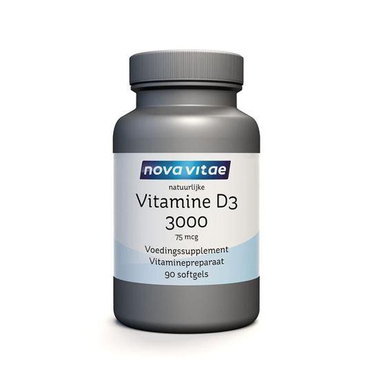 Nova Vitae Vitamine D3 3000 75 mcg 90 Softgels