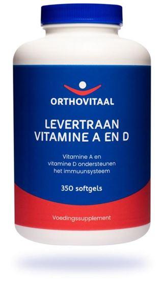 Orthovitaal Levertraan vitamine A en D 350 Softgels