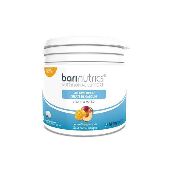 Barinutrics Calciumcitraat perzik-mango 90 Kauwtabletten