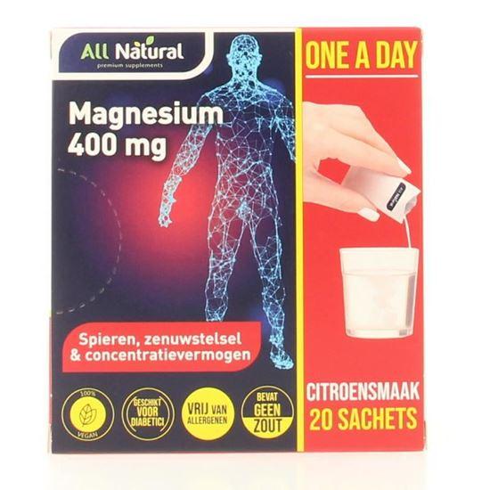 All Natural Magnesium 400 mg 20 Sachets