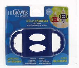 Dr Brown's Siliconen handvat voor standaard hals blauw 1 Stuks